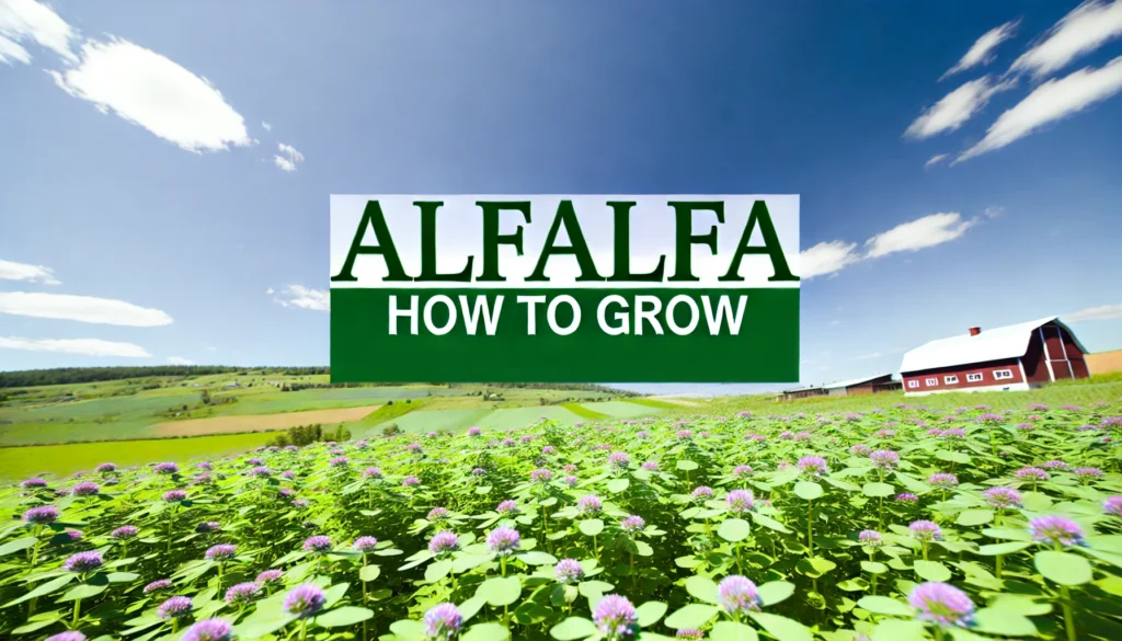 Alfalfa How to Grow