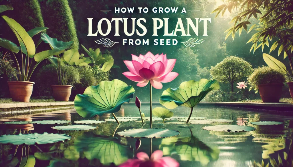 How to Grow a Lotus Plant from Seed