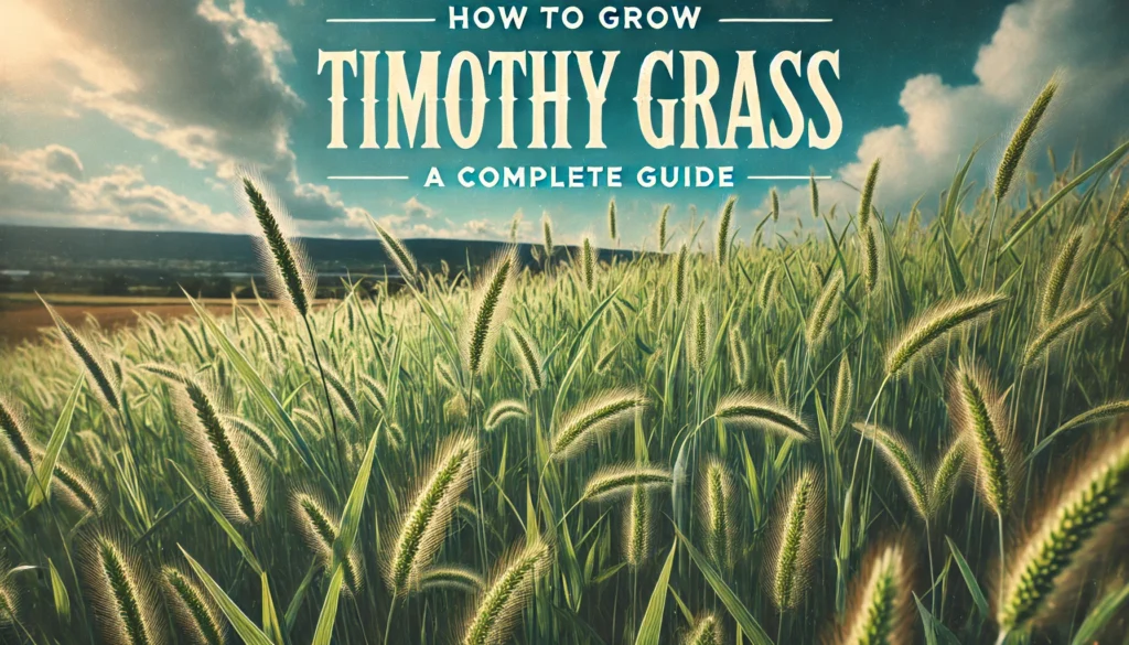 How to Grow Timothy Grass A Complete Guide